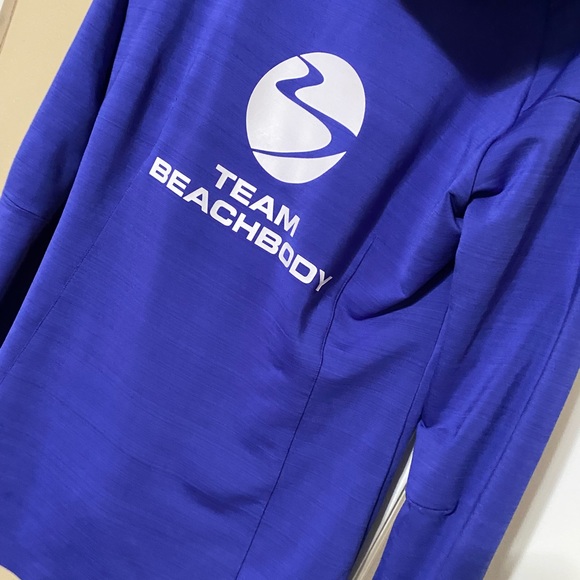 Blue Team Beachbody Hooded Full Zip Jacket - Picture 7 of 7